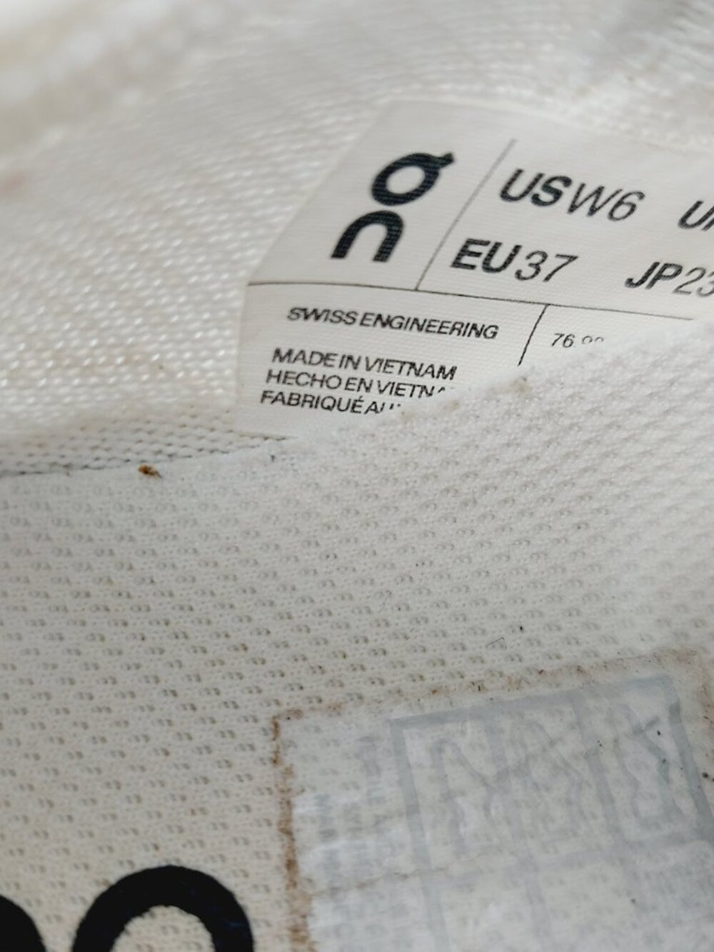 On Running Cloudeasy Women's Undyed White Lace-Up Road Running Shoes Size US 6 - Picture 9 of 10